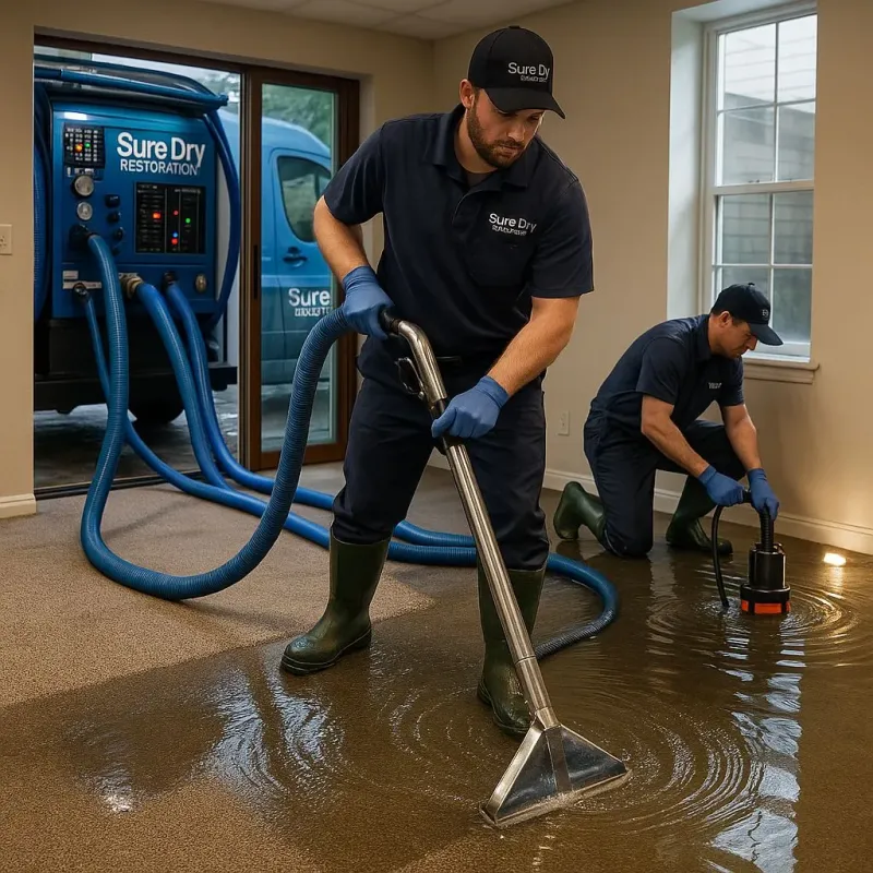 Water Extraction and Removal process in Crandall, TX